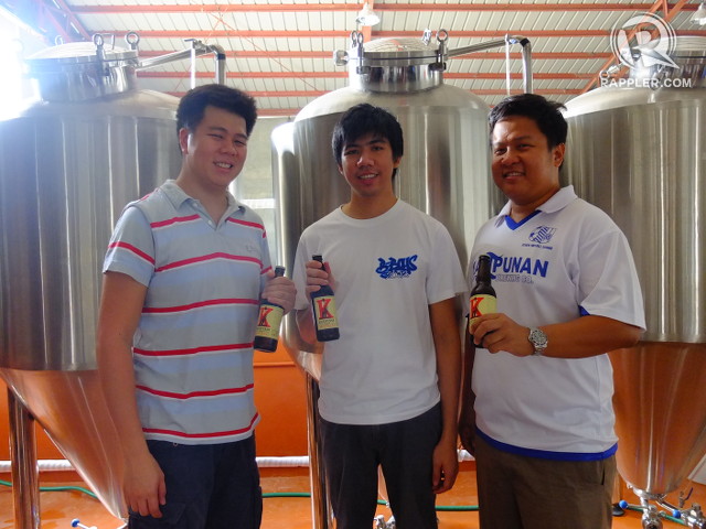 REVOLUTIONARY BREWERS. Katipunan Beer creators Brett Lim, Raffy Taruc and Miguel Buling inside their new warehouse (fourth founder Kiyo Miura was not present at the interview)