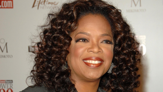 PLAYING IT DOWN. 'I'm really sorry that it got blown up,' says Oprah