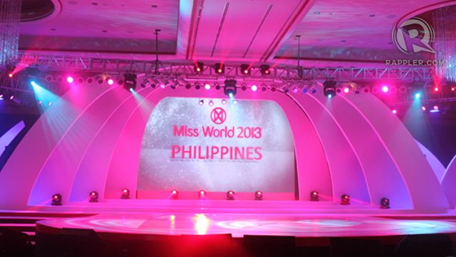 Stage that spans the width of the Grand Ballroom of Solaire Resort and Casino