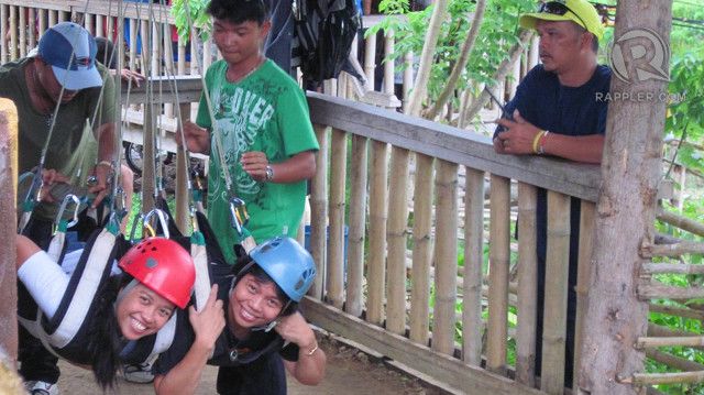 ZIPLINE. Getting ready to commit 'Suislide.' Photo courtesy of Aleah Taboclaon