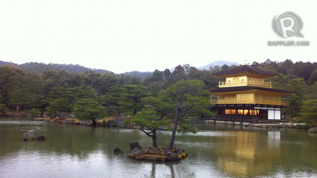 LAST GLIMPSE. Kinkaku-ji Temple in Kyoto