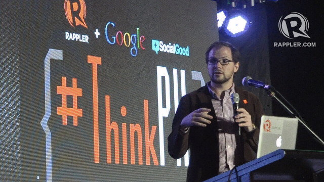 CLOSING THE GAP. Rappler data scientist Russell Shepherd talks about how Rappler uses big data to connect netizens with the topics they care about. All photos by Leanne Jazul/Rappler