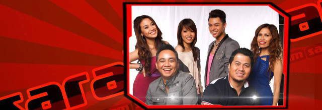 EXIT DUDE. ‘The Voice of the Philippines’’ Junji (front, left) is the first to go home out of Team Sarah’s Top 6, leaving behind (clockwise from left) live-show winner Morissette, Klarisse, Yuki, live-show survivor Eva, and Maki. All photos from the show’s Facebook page