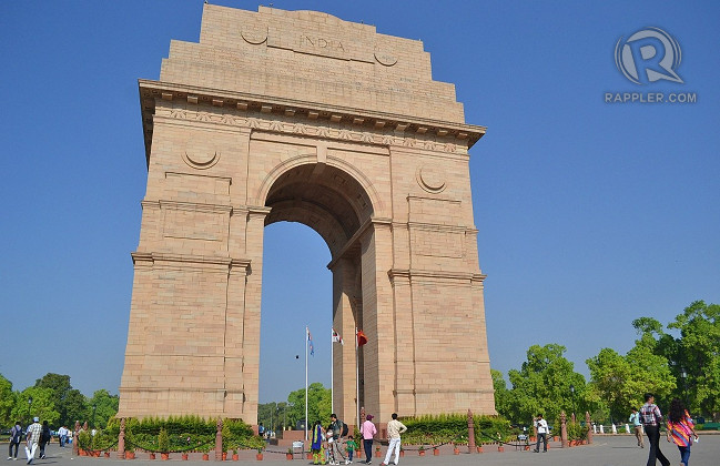 GATEWAY OF INDIA. The national monument in New Delhi commemorates India's fallen soldiers