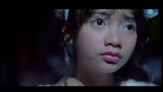 SNOW WHITE. Sandy Talag in a brave role. Screen grab from the trailer