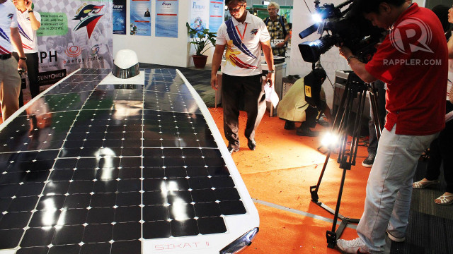 READY TO RIDE. Sikat II-A is the latest in a line of solar cars made in the Philippines. Photo courtesy of Donna Manio