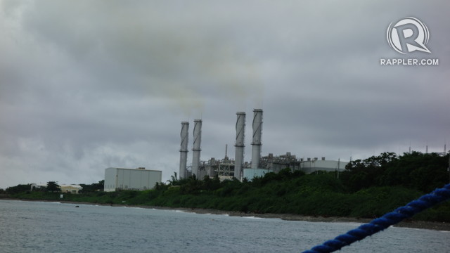 FUMES. An industrial plant near the Verde Island Passage spews colored fumes. All photos by Andrew Robles