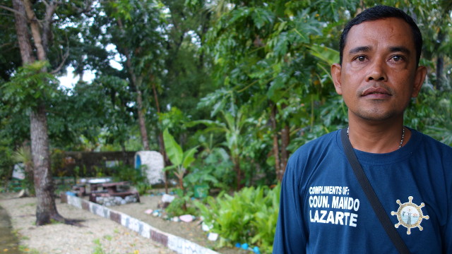 TAKING THE LEAD. San Agapito Barangay Captain Edmar Rieta hopes to implement a ban on plastic in his village