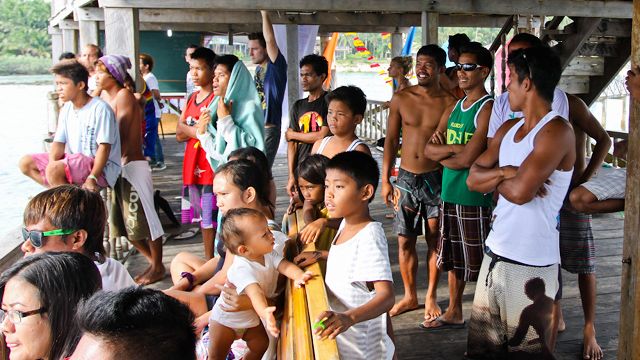 FIXATED. Siargao locals enjoying the show