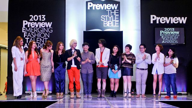 FASHION VICTORS. The PEFTA 2013 awardees. All photos courtesy of Preview