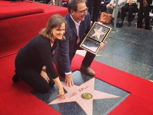 IMMORTALIZED. Jopin's siblings reveal the singer's Hollywood star. Photo from Janis Jopin Facebook
