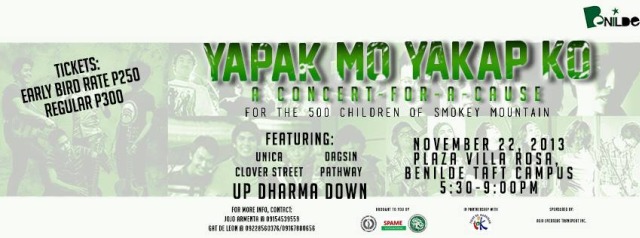 Poster from Yapak Mo Yakap Ko Benefit Concert Facebook