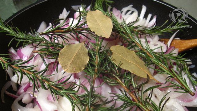 You can cut the rosemary stems in half to fit in your pan