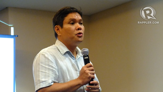 LIFE-SAVING SCIENCE. Project NOAH Executive Director Mahar Lagmay says his agency uses technology to predict calamities and prepare communities. All photos by Pia Ranada/Rappler
