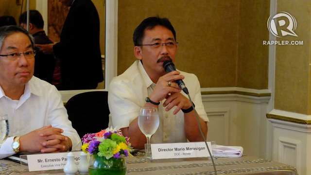 GOING GREEN. Mario Marasigan, head of DOE's Renewable Energy Management Bureau, says renewable energy is ultimately for the benefit of Filipino consumers. Photo by Pia Ranada/Rappler