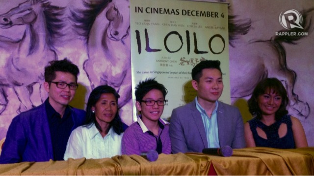 ILOILO. Chen Tian Wen, Koh Jia Ler, Teresita Sajonia, director Anthony Chen, Angeli Bayani. Photo by Ira Agting/Rappler