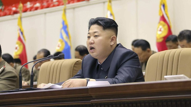 THREATS. Kim Jong-Un warns the US it will not be safe in the event of a conflict. EPA/KCNA 25 Oct 2013 release