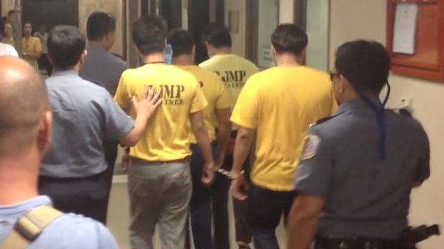 IN COURT. The defendants appeared in court on Thursday for the first time since they were arraigned in late December. Screenshot from video by Carlos Santamaria