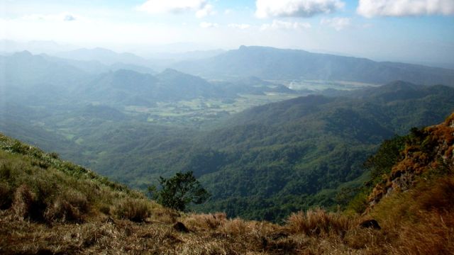 VIEW FROM PICO DE Loro. Check out the surrounding mountains.