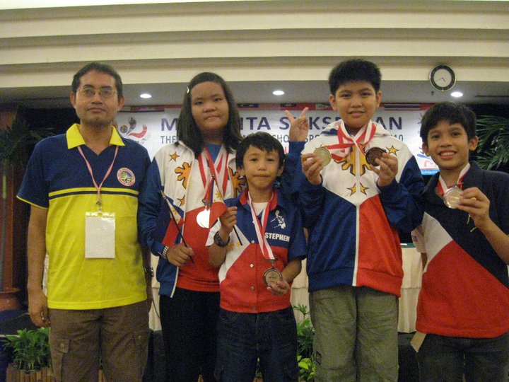 INTERNATIONAL ACCLAIM. Tonette brings home 3 medals from the ASEAN Primary School Sport Olympiad in Jakarta. From chess-spectator.blogspot.com.
