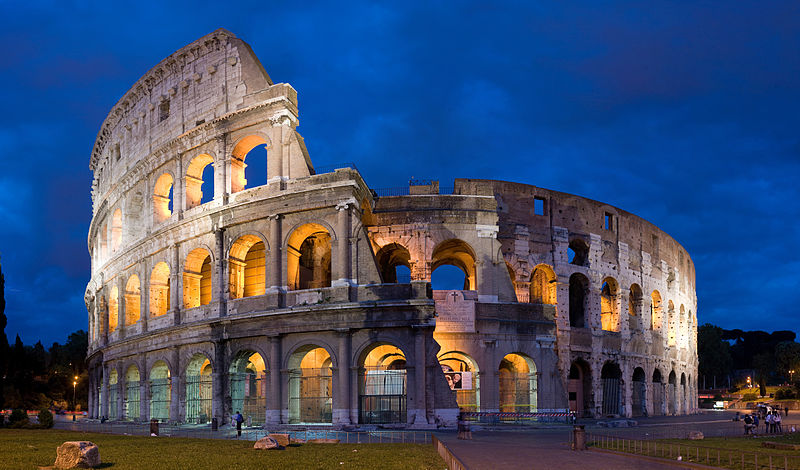 The Colosseum in Rome, Italy, 30 April 2007. Photo by David Iliff. License: CC-BY-SA 3.0 (via Wikipedia)
