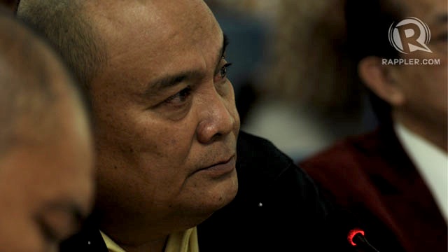 DEFENSE. Retired Lt. Col. Felipe Anotado testifies in court. Photo by Geloy Concepcion