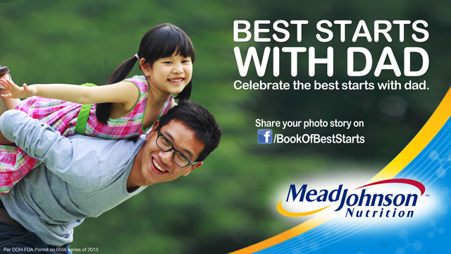 JOIN THE CONVERSATION. Rappler will be holding a #BestStartsWithDad conversation on Father's Day, June 16. Photo courtesy of Mead Johnson Nutrition Philippines.