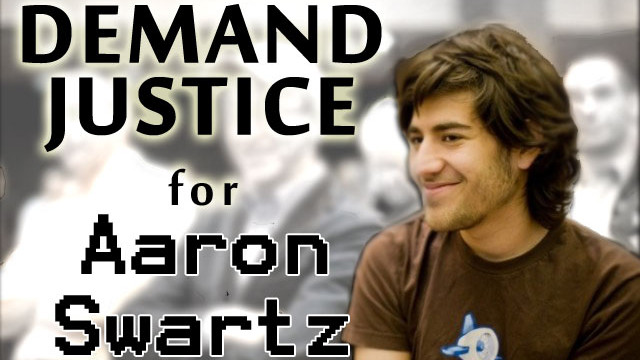 REMEMBERING AARON. Working to change a system is difficult, and Aaron Swartz perhaps felt that immensely. Photo from http://demandprogress.org/