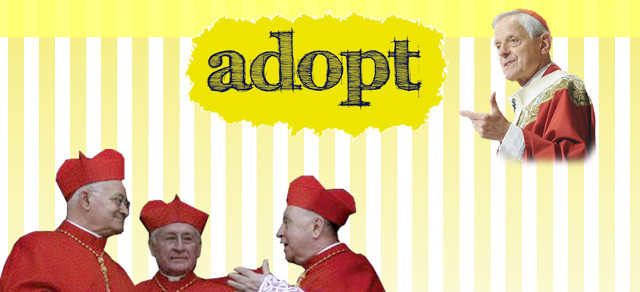 ADOPT A CARDINAL. The Adopt-a-Cardinal website lets you say prayers for the good fortune of a random cardinal in the conclave. Screen shot from Adopt a Cardinal.