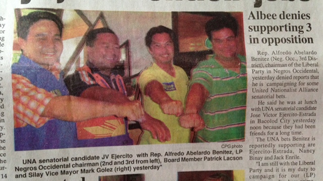 Photo of the Visayan Daily Star April 16 issue
