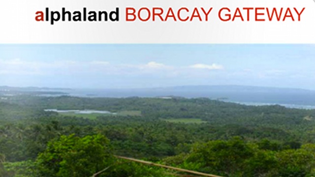 HIGH-END TOURIST SPOT. Alphaland Boracay Gateway is at the tip of Panay island and next to tourism face, Boracay island. Boracay Gateway will be anchored by a polo and country club and other recreational activities. Screenshot from the 2009 annual report of Alphaland