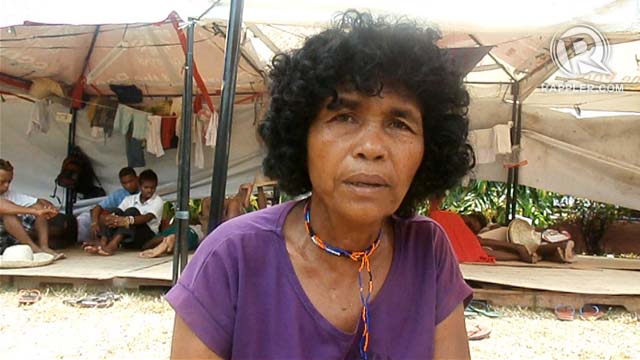 BETRAYED? Barangay Kolat Chieftain Bita Banayad expressed her sentiments against some of her tribesmen who serve as forest guards for APECO.