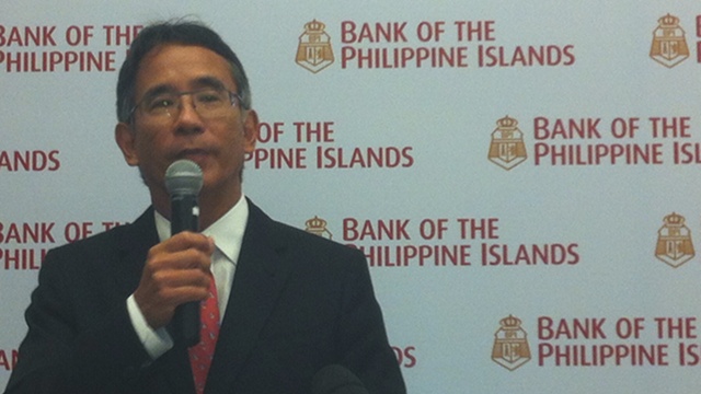 FAREWELL. Gigi Montinola addresses the bank's stockholders for the last time as BPI president and CEO on April 18