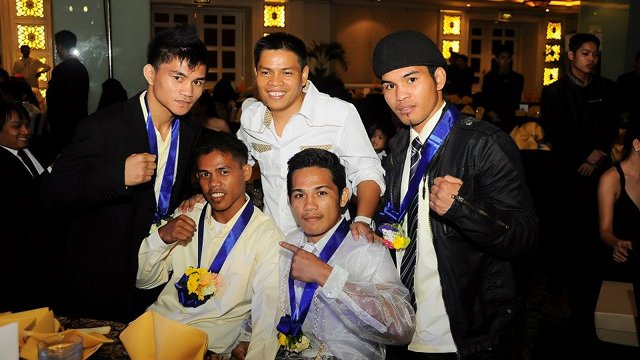 UP AND COMING STARS. International and regional champions from all over the country were recognized in the 12th Elorde awards. March 25, 2012. Hanz Lustre. 