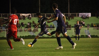 AZKALS DEFEAT NEPAL. The Philippine team defeated Nepal 4-0 in a match at Rizal Stadium. October 11, 2011. Nadine Gutierrez.