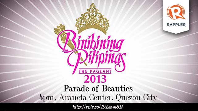 BE DAZZLED. See the 50 Bb Pilipinas candidates at the Araneta Center or here at the Rappler live blog. Image from the Bb Pilippinas Official Facebook page