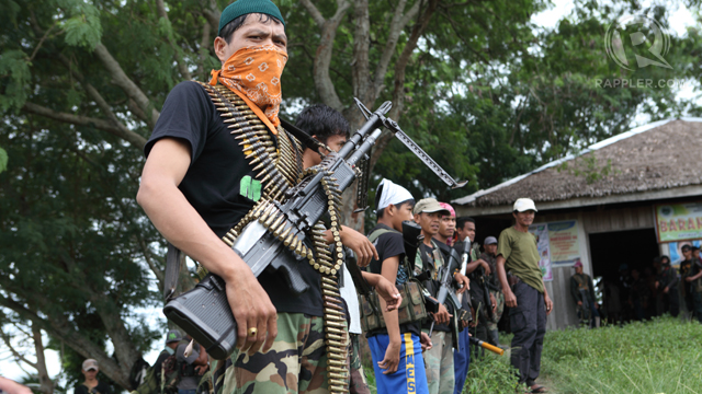 BIFF fighters in Camp Omar in Maguindanao. 