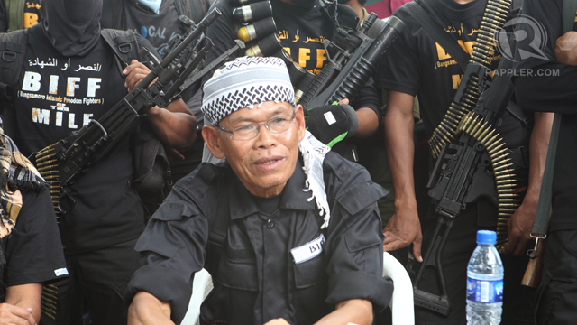 MILF breakaway commander and now BIFF leader Ameril Umra Kato in an interview with Rappler in 2011. All photos by Beth Frondoso
