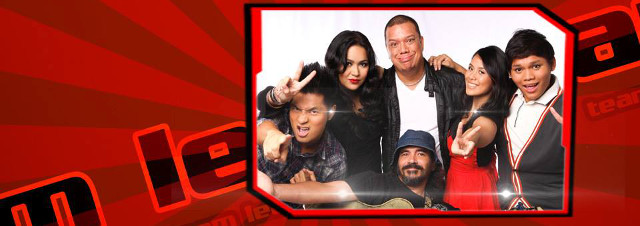 BYE, BRO. ‘The Voice PHL’s’ RJ (far left) bids adieu to Team Lea’s (clockwise from left) live-show survivor Radha, Mitoy, Diday, Kimpoy and live-show winner Darryl