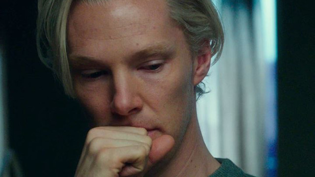 IN CHARACTER. English actor Benedict Cumberbatch as Assange. Photo from the film's Facebook