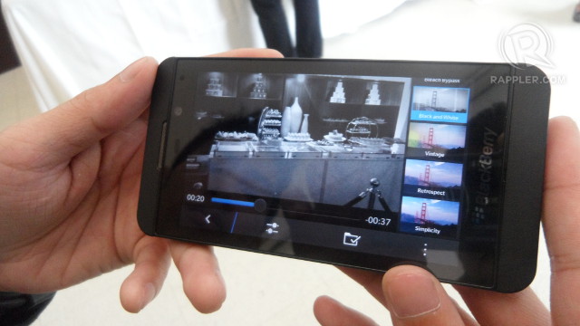 STORYMAKER. The BlackBerry Z10 comes with a feature that lets you tell a story with your pictures and video.
