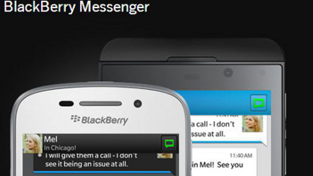LEAKED. When an unreleased version of BlackBerry Messenger for Android went online, BlackBerry stalled its rollout to address the issue. Screen shot from BlackBerry