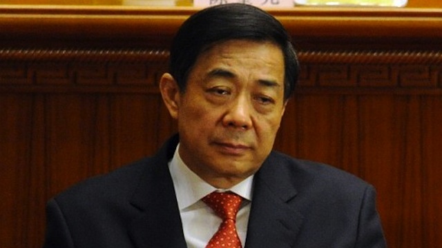 REJECTION. This photo taken on March 14, 2012, shows Bo Xilai during the closing ceremony of the National People's Congress at the Great Hall of the People in Beijing. AFP Photo/Mark Ralston