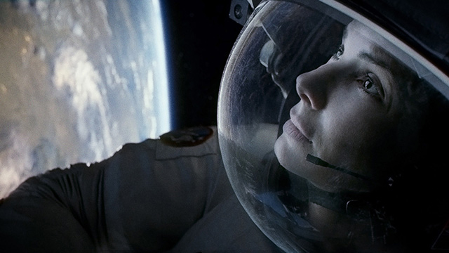 BREATHTAKING. Bullock's character is lost in space. Photo courtesy of Warner Bros. Pictures