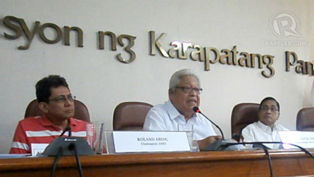 SLOW PROGRESS. Former Albay Rep Edcel Lagman admits the slow implementation of the Human Rights Victims Reparation and Recognition Act of 2013. Photo by David Lozada/ Rappler
