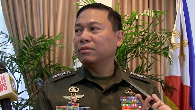ADDRESSING SPOILERS: Armed Forces chief of Staff Gen Emmanuel Bautista says he's looking forward to the signing of the peace pact with the Moro Islamic Liberation Front. Photo by Carmela Fonbuena/Rappler