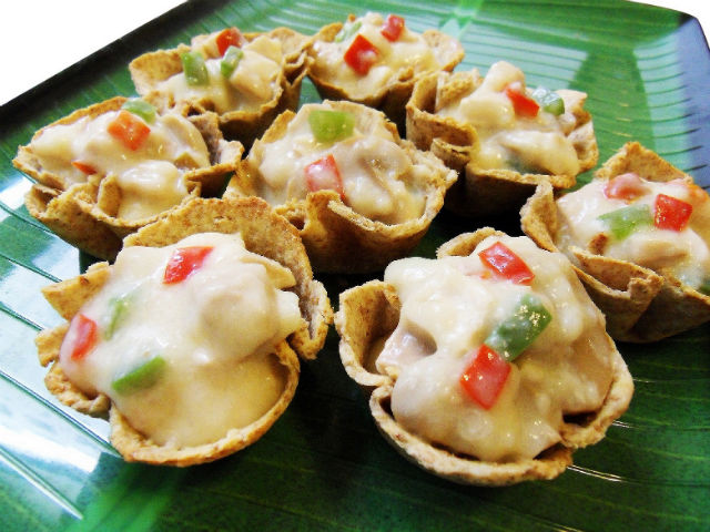 EASY TO MAKE APPETIZER. Chicken A la Queen Toast Cups. Photo courtesy of Rachel Alejandro