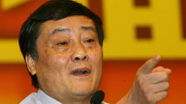 MAKING A POINT. Zong Qinghou, the Chairman of the China's largest drink maker Wahaha Group, makes a point during a press conference in Hangzhou, Zhejiang Province on July 3 2007. File photo by AFP