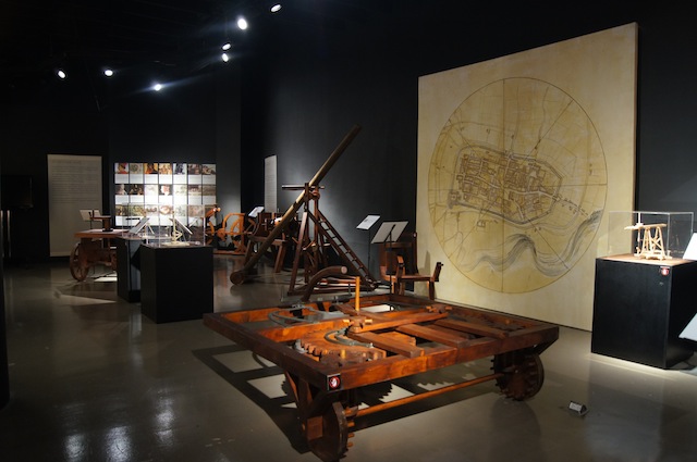CIVIL WORKS. The Civil area of the Da Vinci: The Genius exhibit, showcasing the Renaissance master's work in urban planning and design. Photo courtesy Mind Museum