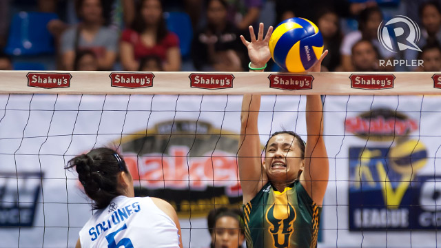 SUPPORTING VOLLEY SQUAD. Flores supports the Lady Tams led by Sy. Photo by Rappler/Roy Secretario.